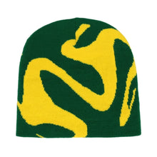Load image into Gallery viewer, Pullover Design Knitting Beanies Fashion Trend Outdoor Warm Jacquard Hats Neutral Knitted Vintage Style Knitted Hat
