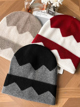 Load image into Gallery viewer, 100% Cashmere  Knitted Beanies Patchwork Color Trawler Women Men Autumn Winter Hat Soft Warm Fisherman Hair Bonnet Premium
