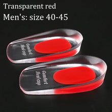 Load image into Gallery viewer, Insole Silicone Heel Pad Gel Soft  Sports Shock Absorbing  Pad Bone Spurs Pain Relief Protect Heel Foot Massager Care Inserts shoe pads

