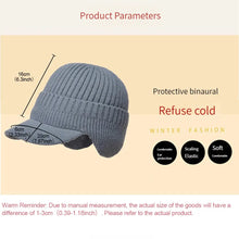 Load image into Gallery viewer, GTUBIKE New Winter Men Hat Outdoor Ear Protection Warm Thick Bicycle Knitted Cap Scarf Windproof Visors Baseball Cap Male
