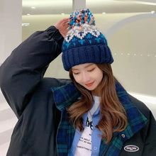 Load image into Gallery viewer, Fashion Warm Winter Hat Ear Protection Elastic Beanie Hats Casual Thickened Knitted Cap Women
