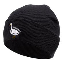 Load image into Gallery viewer, Cute Duck Embroidered Knitted Hat, Warm for Men and Women in Autumn and Winter, Outdoor, Adult Knitted Hat with Knitted Yarn
