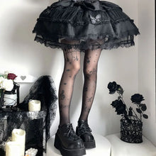 Load image into Gallery viewer, Fashion Ultra-Thin Patterned Stockings Symbol Print JK Style Music Note Tights Stretchy Fabric Piano Tights Club Party
