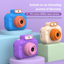 Load image into Gallery viewer, High-definition 4000W Front Rear Dual-camera 2 Inch HD IPS Screen Digital Kids Camera USB Charging with Lanyard Children's toys
