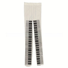 Load image into Gallery viewer, Fashion Ultra-Thin Patterned Stockings Symbol Print JK Style Music Note Tights Stretchy Fabric Piano Tights Club Party
