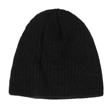 Load image into Gallery viewer, Knitted Plus Fleece Hat Men Beanie Solid Color Skullies with Snow Logo Thick Outdoor Ski Cap
