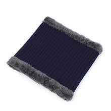 Load image into Gallery viewer, 2/1PC Winter Hats Knit Cap Men And Women Velvet Hat Coral Fleece Scarf Outdoor Riding Hat Warm Plus Velvet Neck Protect Cap
