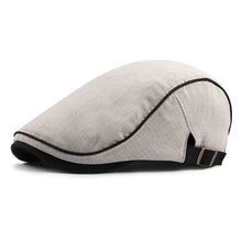 Load image into Gallery viewer, Men's Women's Beret Herringbone Flat Ivy Newsboy Hat Wool Blend Gatsby Cabbie Adjustable Cap
