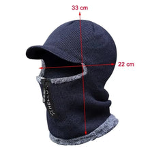 Load image into Gallery viewer, Zipper Winter Neck Wardrobe with Ear Protection 2-in-1 Windproof Ski Mask with Fleece Lining Winter Balaclava Fleece Lined
