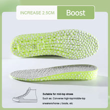 Load image into Gallery viewer, Insole 1Pair Boost Height Increase s s Men Women Soft Comfort Running Sports  for Feet 1.5/2.5/3.5cm Growing  Pads shoe pads
