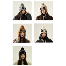 Load image into Gallery viewer, Fashion Windproof Glasses Knitted Hat Ear Protectors Cold-proof Beanie Hats Warm Woolen Hat Winter
