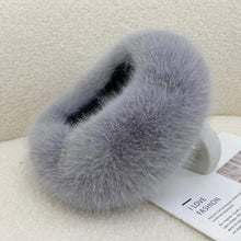 Load image into Gallery viewer, Fashion Thick Turban Hat Imitation Fox Fur Keep Warm Winter Hat Solid Color Fluffy Headband Winter
