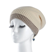 Load image into Gallery viewer, Casual Versatile Stacking Hat Mock Double Layer Warm Wool Knitted Hat Crochet Bonnet Soft Ear Protection Cap Unisex
