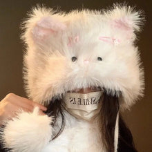 Load image into Gallery viewer, New Thickened Warm Hat Soft Windproof Ear Protection Cap Cute Cat Winter Warm Cap Winter
