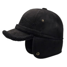 Load image into Gallery viewer, Casual Fleece Lined Elderly Fleece Hat Windproof Extra Thick Ear Protection Cap Cold-Proof Warm Winter Warm Cap Autumn Winter

