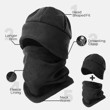 Load image into Gallery viewer, YANBIGUO Winter Beanie Hat Scarf Set with Ear Flaps for Men Women Knit Fleece Lined Skull Cap Windproof Neck Warmer Gaiter
