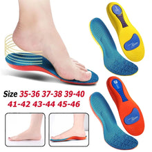 Load image into Gallery viewer, Insole Shock Absorption Deodorant Breathable Cushion Running s for Feet Man Women Orthopedic s shoe pads
