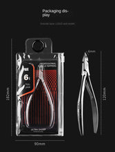 Load image into Gallery viewer, Stainless Steel Cuticle Nipper Exfoliating Nail Clippers Professional Barbed Trimming Nail Dead Skin Clipper Manicure Implement
