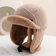 Load image into Gallery viewer, Casual Windproof Winter Hat Velvet Lining Warm Earflaps Hat Thickened Russian Hat For Women
