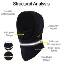Load image into Gallery viewer, Fashion Thermal Balaclava Mask Windproof Cold Proof Neck Cover Reflective Safety Full Face Mask Winter
