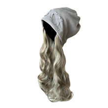 Load image into Gallery viewer, Autumn Winter Beanie Hat with Attached Shoulder Long Wavy Curly Hair Wig for Women Warm Knitted Hat with Fashionable Wig
