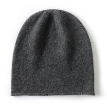 Load image into Gallery viewer, 2024 Winter Unisex 100 Cashmere Hats Outdoor Casual Keep Warm Solid Color Cashmere Knitted Beanie Hat Women /Men Hedging Caps
