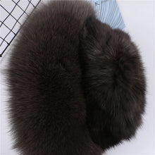 Load image into Gallery viewer, Women's Luxury Genuine Sable Fur Knitted Beanie Hat Bucket Caps Lady Fashion Fox Fur Trimming Mink Fur Hats Warm Soft Fluffy
