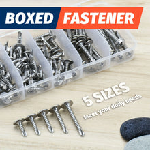 Load image into Gallery viewer, #8 Modified Truss Head Sheet Metal Screws Assortment Kit 410 Stainless Steel Self Tapping Drilling Screws for Metal Plastic Wood
