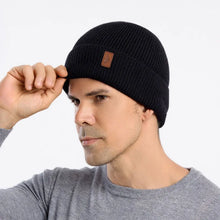 Load image into Gallery viewer, Unisex Winter Hat Add Fleece Warm Cap Stylish Soft Beanie Hat For Men Women Outdoor Thicken Ski Sports Knitted Hat
