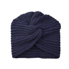 Load image into Gallery viewer, Fashion Accessories Twist Knitted Turban Hat Cross Wrap Head Warm Wool Turban Cap Bonnet Design Women's Headwear Girls
