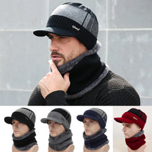 Load image into Gallery viewer, 2/1PC Winter Hats Knit Cap Men And Women Velvet Hat Coral Fleece Scarf Outdoor Riding Hat Warm Plus Velvet Neck Protect Cap
