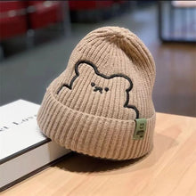 Load image into Gallery viewer, 1pc Winter Warm Beanie Hats for Women Winter Knitted Beanie Hat with Cute Cat Warm Crochet Cap Trendy Slouchy Ski Caps for Women
