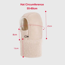 Load image into Gallery viewer, Casual Warm Winter Ski Hat Thickened Keep Warm Bomber Hat Cap Integrated Face Ear Windproof Full Cover Balaclava Scarf Unisex
