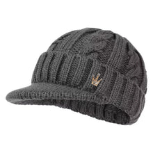 Load image into Gallery viewer, Big Size 65cm Keep Warm Beanies for Men Outdoor Short Brim Duck Tongue Cap Winter Plush Thick Fried Dough Twists Knitting Hat
