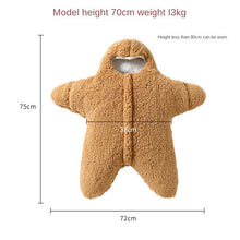 Load image into Gallery viewer, Baby Winter Clothes Paida Star Pajamas Baby Jumpsuit Cute Crawling Suit Sleeping Bag Toddler Pajamas
