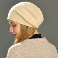 Load image into Gallery viewer, 1pc Warm Solid Color Plush Hat,lightweight, Casual,multifunctional Knitted Skullies Caps for Hiking, Cycling,outdoor Activities
