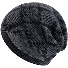 Load image into Gallery viewer, Unisex Fashion Winter Dandy Hats Geometric Figure Style Knitted Hats For Men Women Beanie Cap Outdoor Plush Fur Lining Warm Hat
