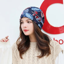 Load image into Gallery viewer, Multifunctional Cartoon Knitted Woolen Scarf Windproof Cold-proof Cover Head Cap Keep Warm Thickened Bib Twist Cap Women
