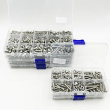 Load image into Gallery viewer, 120-434Pcs 304 Stainless Steel Hex Button Socket Head Cap Screw Hexagon Thread Machine Metric Nut Bolt Assortment Kit Set M2~M6
