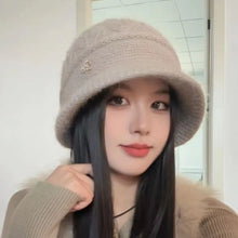 Load image into Gallery viewer, Fashion Thickened Women Knitted Hat Elasticity Casual Mother Hats Middle-aged and Elderly Warm Wool Hat Autumn Winter
