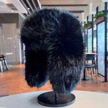 Load image into Gallery viewer, Thicken Winter Faux Fur Mink Plush Lei Feng Hat for Women Outdoor Skiing Cycling Cap Warm Ear Protection Cold Proof Russian Hat
