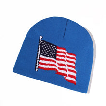 Load image into Gallery viewer, Oohmy Winter Beanie Cuffed Knit Warm Hat for Men Women Youth Boys Girls American Flag Outdoor Ski Sports Hiking Caps
