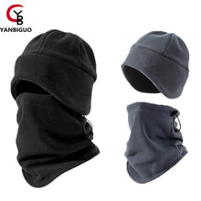 Load image into Gallery viewer, YANBIGUO Winter Beanie Hat Scarf Set with Ear Flaps for Men Women Knit Fleece Lined Skull Cap Windproof Neck Warmer Gaiter
