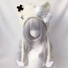 Load image into Gallery viewer, Niche Korean Style Short Knitted Hat Bear Crossbones Star Pattern Star Original Cap Subculture Bear Hat Men Women
