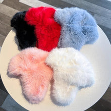 Load image into Gallery viewer, Thicken Winter Faux Fur Mink Plush Lei Feng Hat for Women Outdoor Skiing Cycling Cap Warm Ear Protection Cold Proof Russian Hat
