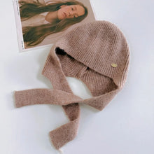 Load image into Gallery viewer, Fashion Woolen Crochet Keep Warm Knitted Hat Solid Color Windproof Beanies Cap Soft Coldproof Pullover Cap For Women Girls
