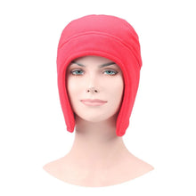 Load image into Gallery viewer, Winter  Fleece Lined Thermal Skull Cap Windproof Cycling Beanie Hat Ear Flap Cap with Ear Warmer Covers Hat for Men Women
