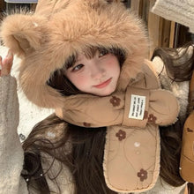 Load image into Gallery viewer, NEW Windproof Integrated Cap Scarf Soft Winter Warm Beanie Hat Scarf Cute Neck Warm Ear Protection Cap
