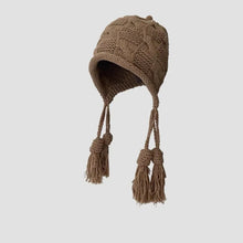 Load image into Gallery viewer, New Windproof Knitted Hat Tassel Ear Protection Winter Beanie Woolen Cap Women
