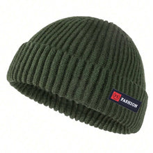 Load image into Gallery viewer, 1pc Men Beanies Skullcap Street Style Hip Hop Brimless Baggy Melon Cap Cuff Fisherman Beanies Hats Winter Warm Knitted Bonnet
